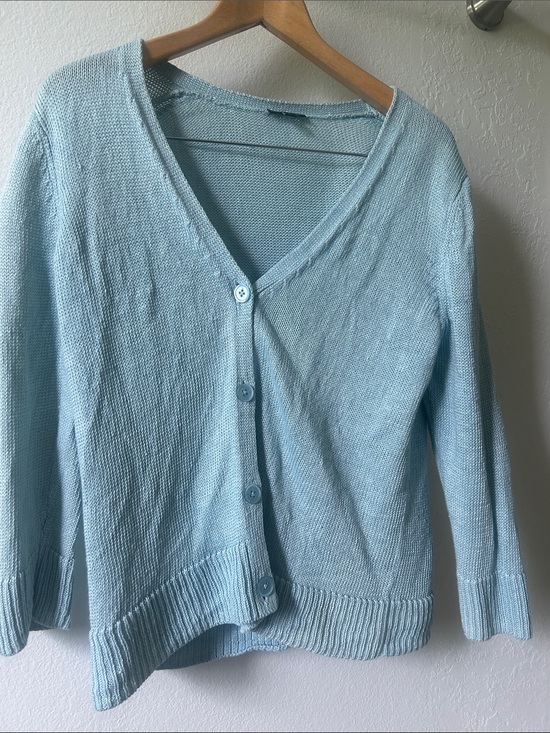 Sweaters - Talbots classic linen cardigan